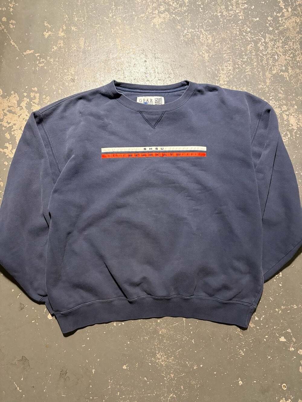 Gear For Sports SHSU Bearkats Sweatshirt Size L Blue Cotton Polyester
